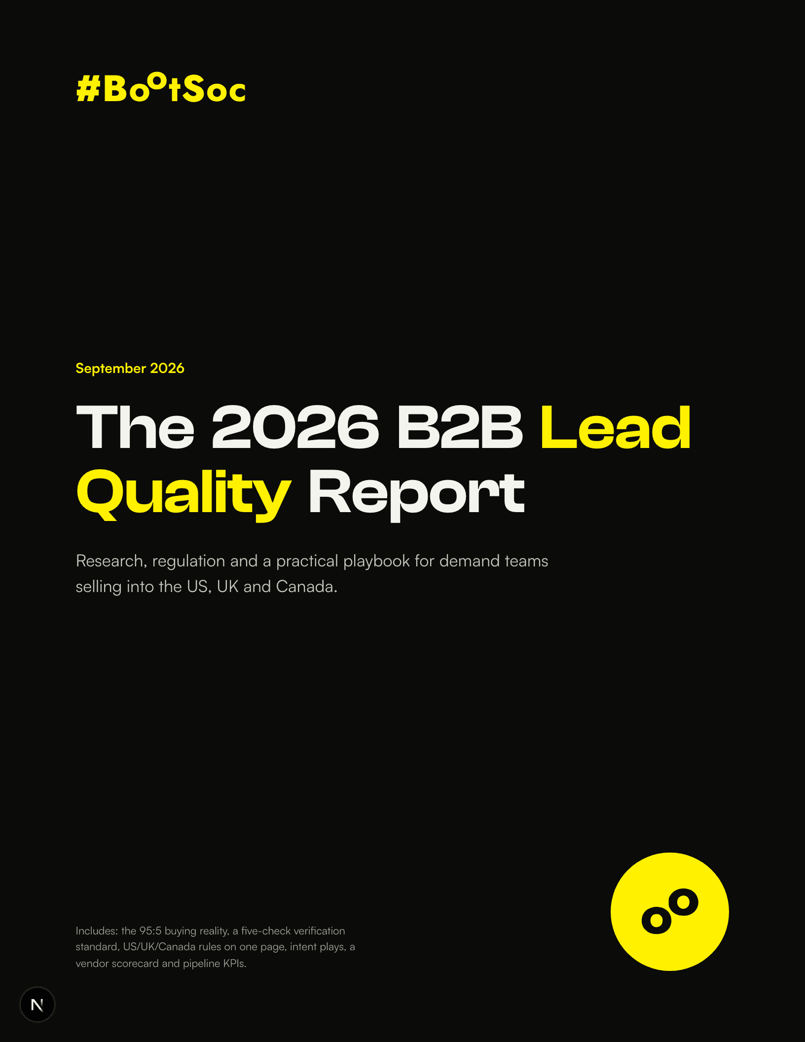 Cover of The 2026 B2B Lead Quality Report